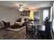 Inviting dining room featuring modern furnishings and a stylish ceiling fan at 1209 Mill Valley Rd, Fuquay Varina, NC 27526