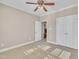 Bedroom with carpet, closet and a view to the living room at 1220 Bethlehem Rd, Knightdale, NC 27545