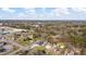 A sprawling aerial view of the neighborhood showcasing the trees, rooftops and roadways at 1721 Raleigh Rd, Henderson, NC 27536
