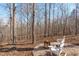 Inviting backyard fire pit area with white Adirondack chairs offers relaxing outdoor living at 211 Fleming Dr, Durham, NC 27712