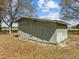 Exterior view of the large storage shed at 2125 W Academy St, Holly Springs, NC 27540