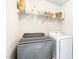 Functional laundry room with modern appliances and storage shelves at 2177 Campbell, Burlington, NC 27215