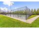 Outdoor tennis court with basketball goal and black fence at 2177 Campbell, Burlington, NC 27215