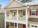 A closer view of the front exterior including the porch and front door at 2310 Gilman St, Durham, NC 27703
