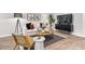 Cozy living space with a contemporary design, featuring a comfortable sofa and decor at 2836 Egert Dr, Haw River, NC 27258