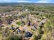 Community aerial showcasing homes nestled among trees with a beautiful and serene environment at 3 Alumwood Pl, Durham, NC 27705