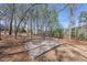 Spacious backyard featuring a custom stone patio and retaining wall, perfect for outdoor entertaining and gatherings at 3 Alumwood Pl, Durham, NC 27705
