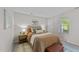 Bedroom showcasing a well-lit room with a bed, side tables, and decorative accents at 3111 Coachmans Way, Durham, NC 27705