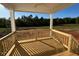 Wooden back porch overlooking a large lot at 35 Calabria Ct, Franklinton, NC 27525
