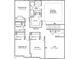 Detailed second-floor plan showing bedroom layout and bathroom location at 35 Calabria Ct, Franklinton, NC 27525