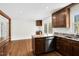 Spacious kitchen features granite countertops and stainless steel appliances at 3910 Hillgrand Dr, Durham, NC 27705