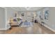 Beautiful living room with coffered ceilings, natural light, and comfortable seating at 43 Nordan St, Angier, NC 27501