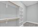This closet features built-in shelving and ample storage space at 4721 Cypress Ford Dr, Fuquay Varina, NC 27526