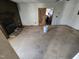 Living room featuring a fireplace and an open space with hardwood flooring, ready for customization at 512 Monroe Holt Rd, Graham, NC 27253