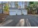 Spacious three-car garage features individual doors and ample parking space at 515 Swim & Croquet, Pittsboro, NC 27312