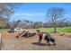 Rural pasture scene with farm animals, a small barn, and a sunny sky at 515 Swim & Croquet, Pittsboro, NC 27312