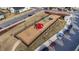 Overhead view of a community playground featuring various play structures at 6205 Taylor Rd, Wendell, NC 27591