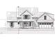 Detailed architectural blueprint showcasing the front elevation of the home at 902 Norwood Ln, Apex, NC 27502