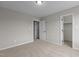 Neutral bedroom with carpet flooring, access to closet and additional rooms, offering a blank canvas at 9353 Turkey Way, Middlesex, NC 27557