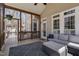 Relaxing screened porch with comfortable seating and a view of the outdoor scenery at 101 Listokin Ct, Cary, NC 27519