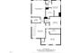 Second floor plan showing layout of the house with bedrooms, bathrooms, and laundry at 105 Concordia Woods Dr, Morrisville, NC 27560