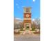 The community clock tower with Roman numerals and Bedford printed on the brick at 10707 Edmundson Ave, Raleigh, NC 27614