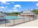 Spacious community pool with clubhouse, great for recreation and community events at 10707 Edmundson Ave, Raleigh, NC 27614