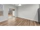 Bright living room with sliding glass doors leading to the backyard at 1103 Apogee Dr, Durham, NC 27713