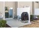 A cozy patio area with outdoor furniture and a grill, perfect for small gatherings at 1123 Latitude Dr, Durham, NC 27713