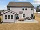 A lovely backyard featuring a patio with outdoor seating, perfect for relaxation and entertaining at 115 Cliffview Dr, Garner, NC 27529