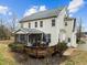 Back of the house showing the deck, screened porch, and siding at 1210 Poplar Forest Lane Ln, Pittsboro, NC 27312
