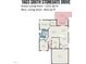 Detailed floor plan showcasing the layout, dimensions, and relationships of rooms in the home at 1603 Stonegate S, Sanford, NC 27332