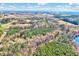 Expansive aerial view of lush, tree-filled land, showcasing a serene and picturesque natural setting at 290 Collie Rd, Castalia, NC 27816