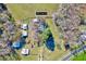 This aerial view shows the property location at 290 Collie Rd and the surrounding green space at 290 Collie Rd, Castalia, NC 27816