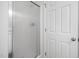Modern shower with frosted glass and door at 3105 Marshlane Way, Raleigh, NC 27610