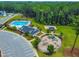 Community amenities featuring a pool, clubhouse, playground, and basketball court at 3574 Johnson Grant Dr, New Hill, NC 27562