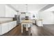 Beautiful kitchen with granite countertops, stainless steel appliances, and an island at 3574 Johnson Grant Dr, New Hill, NC 27562
