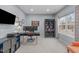 Well-lit office space with carpet, large window, neutral color palette, and modern furnishings at 3727 Horton Hill Dr, New Hill, NC 27562