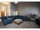 Spacious living room with soaring ceilings, plush seating, and ample natural light at 4336 N Greg Allen Way, Oxford, NC 27565