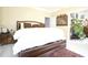 A cozy bedroom with soft inviting decor and an open en-suite bathroom at 4336 N Greg Allen Way, Oxford, NC 27565