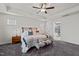 Bright main bedroom with trey ceilings leads into a Primary bathroom at 505 Marion Hills Way, Knightdale, NC 27545
