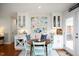 Charming breakfast nook with built-in seating, and adjacent to the kitchen at 528 Moseley Ln, Raleigh, NC 27601