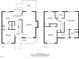 Two-story floor plan with dimensions and total square footage at 5313 Wenesly Ct, Raleigh, NC 27616