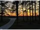 Scenic view of a tree-lined property with a winding driveway at sunset at 610 Flemingtown Rd, Henderson, NC 27537