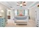 Bright, stylish main bedroom featuring an ensuite bathroom at 804 Cambridge Hall Loop, Apex, NC 27539