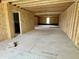 Large unfinished basement offering potential for customization and additional living space at 141 Noramac Ct, Selma, NC 27576