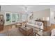 Living room featuring a comfortable sofa, chairs, area rug, and coffee table for a cozy atmosphere at 154 Ashton Ln, Angier, NC 27501