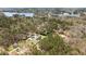 Areal view of the property with mature trees, a lake, and serene setting at 170 Buckaroo Dr, Louisburg, NC 27549
