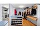 Spacious walk-in closet with custom shelving and ample storage for clothes and accessories at 1714 Park Dr, Raleigh, NC 27605