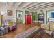 Spacious living room with hardwood floors and a cozy seating arrangement at 2409 Hodges Rd, Burlington, NC 27217